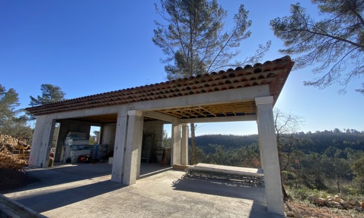 Génoises +couverture pool house